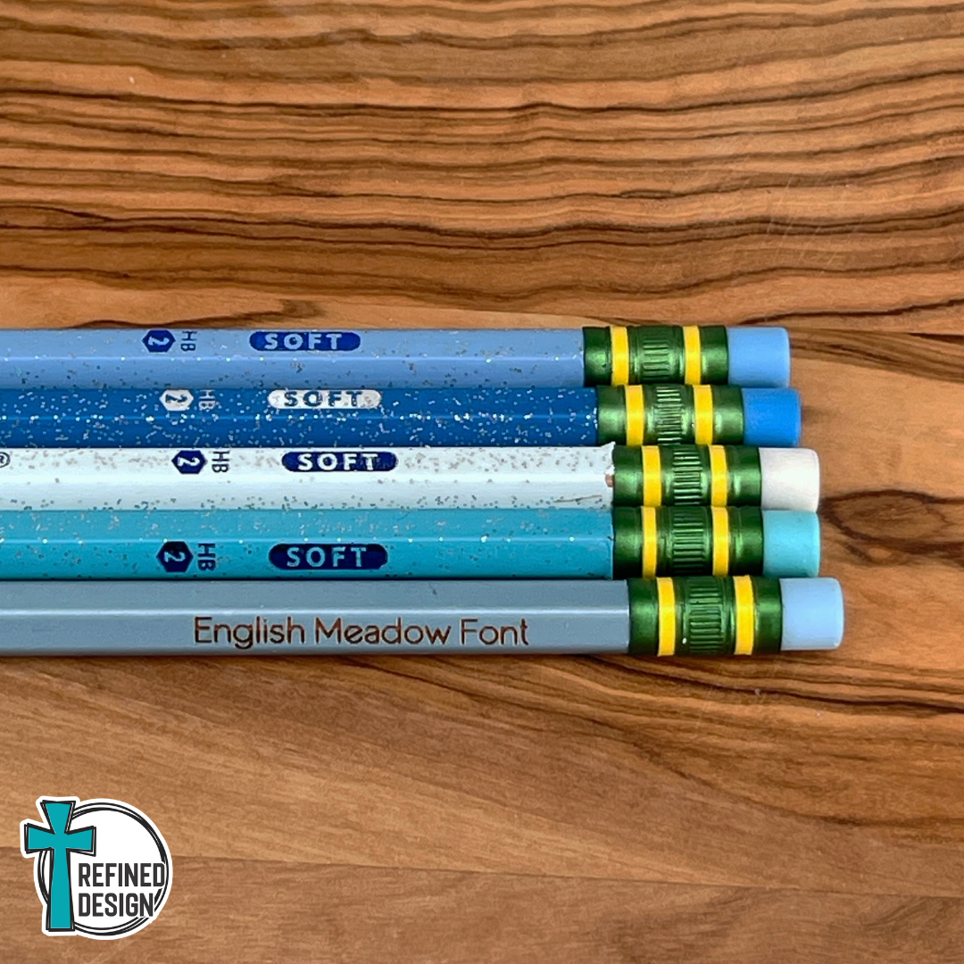 Blue Skies Personalized Pencil Set