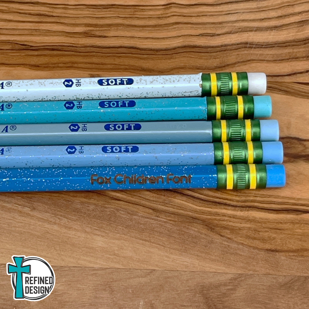 Blue Skies Personalized Pencil Set