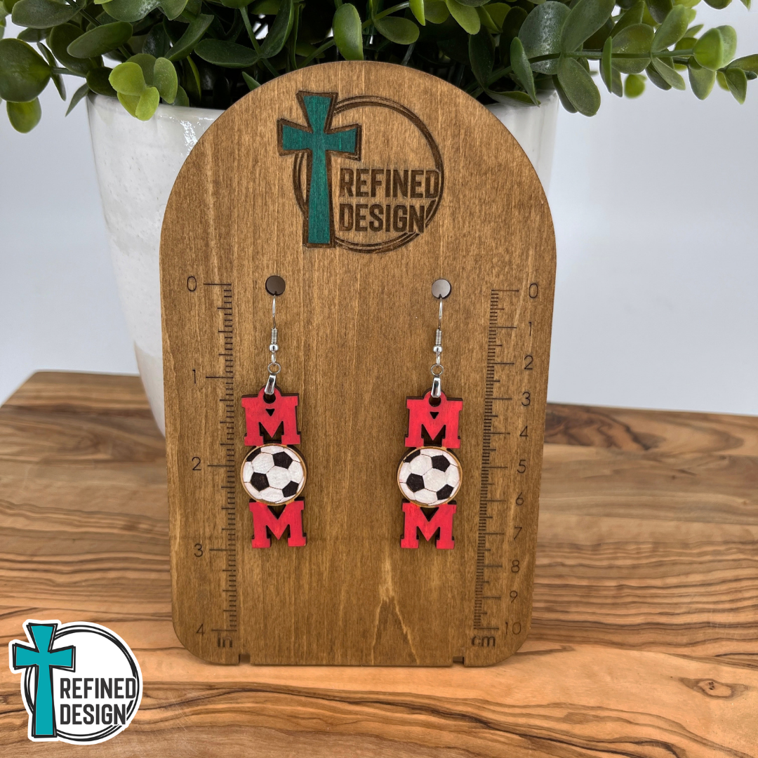 Sideline Cheers Soccer Mom Earrings