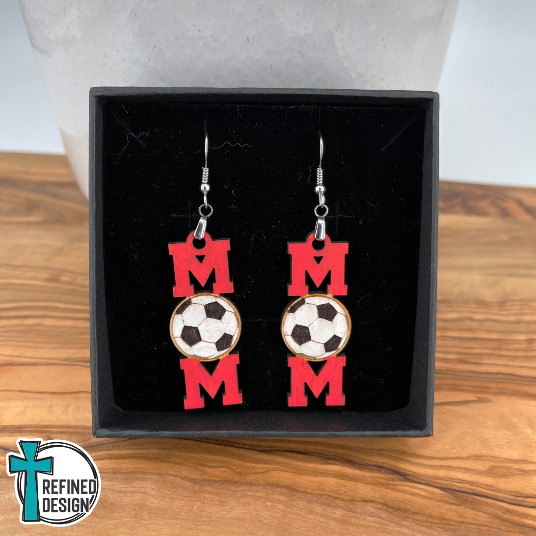Sideline Cheers Soccer Mom Earrings