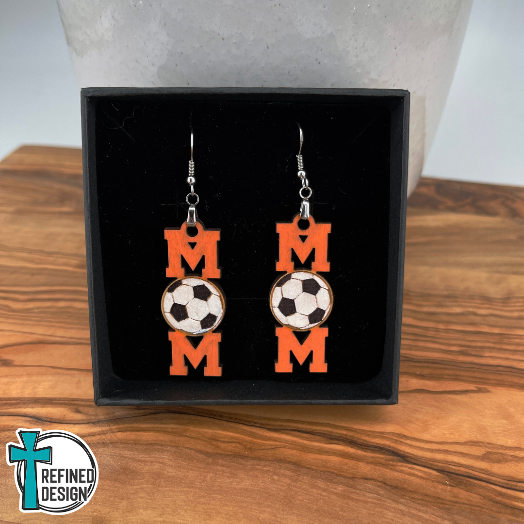 Sideline Cheers Soccer Mom Earrings