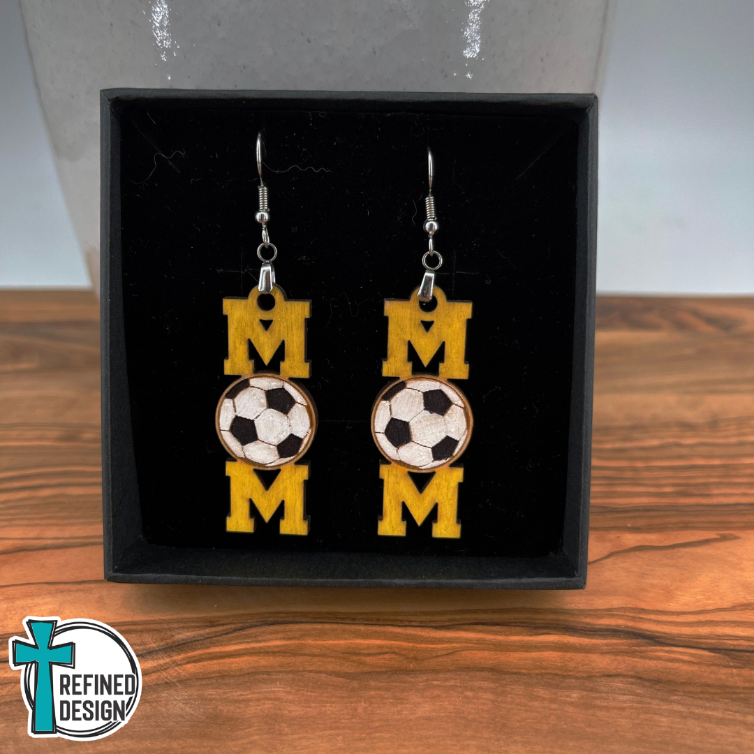 Sideline Cheers Soccer Mom Earrings