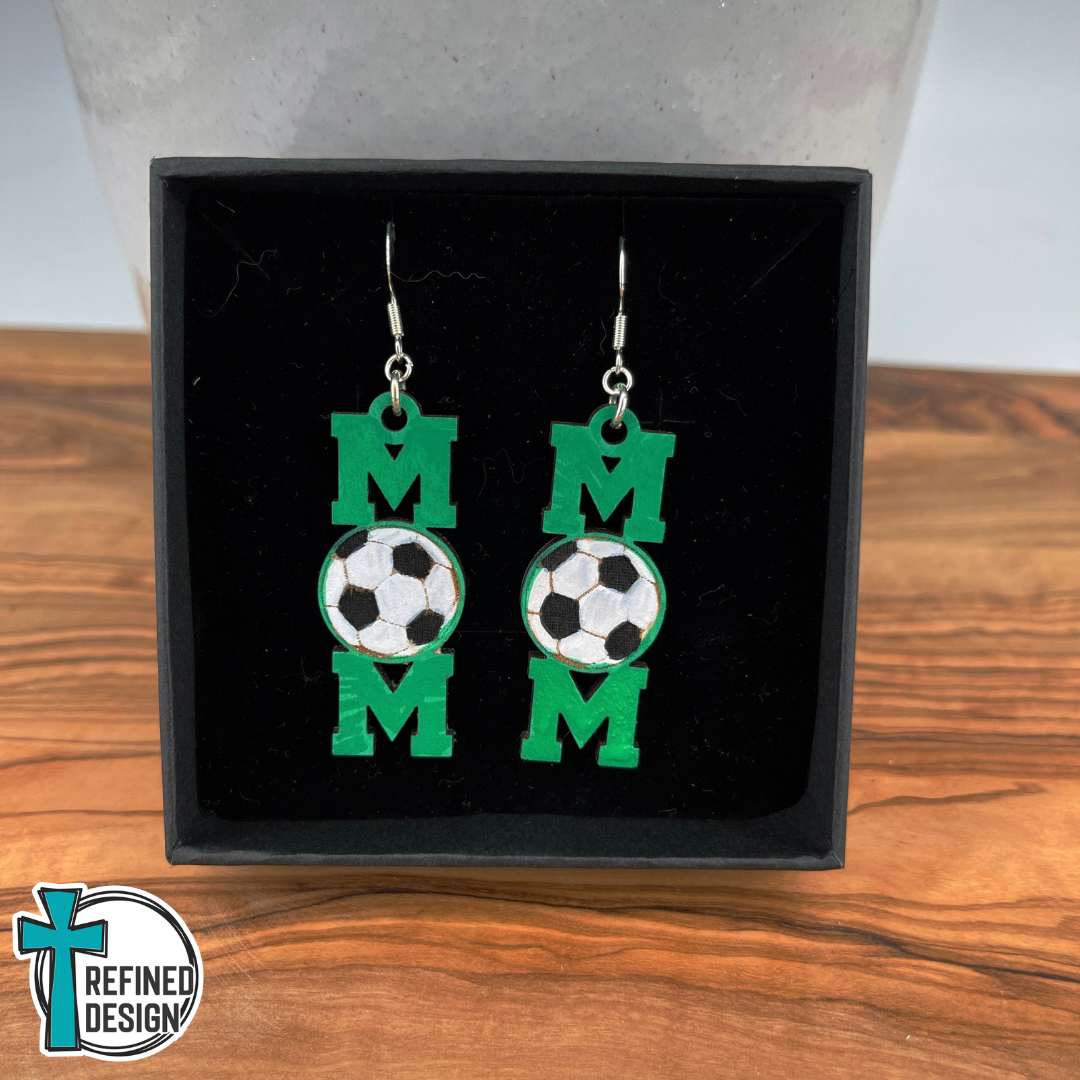 Sideline Cheers Soccer Mom Earrings