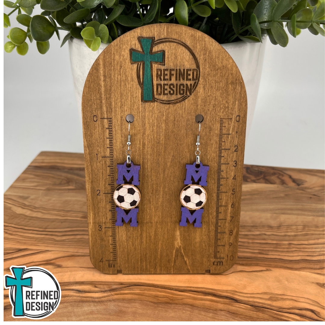 Sideline Cheers Soccer Mom Earrings