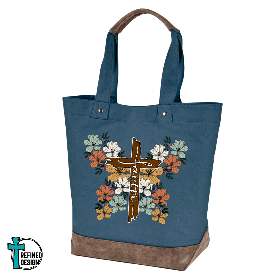 Faith in Full Bloom Tote Bag