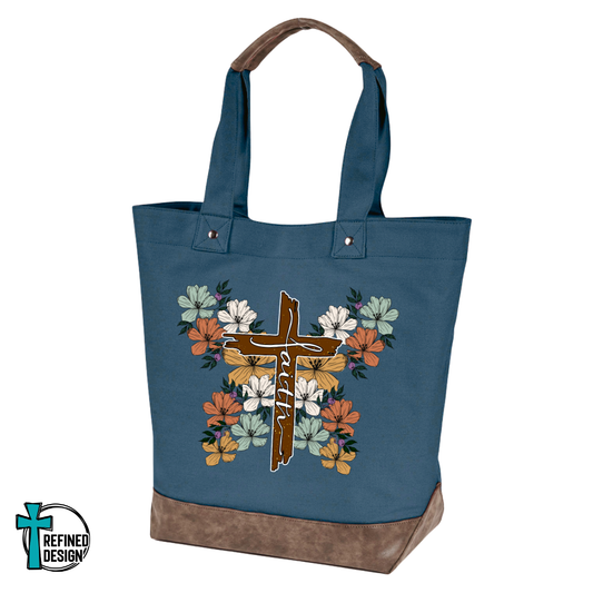 Faith in Full Bloom Tote Bag