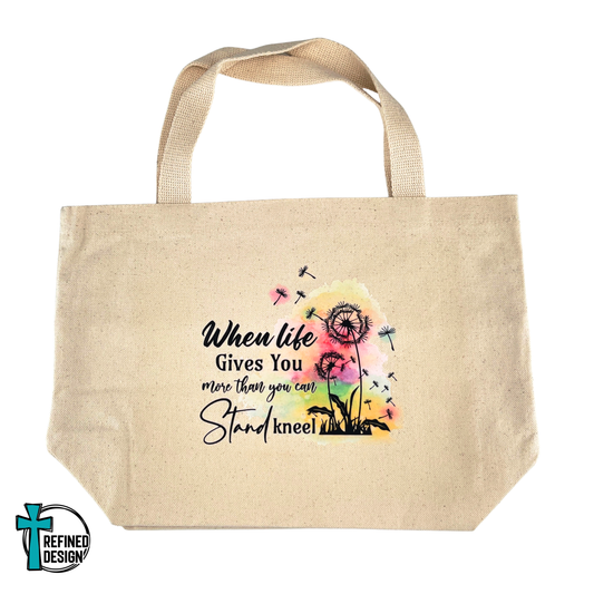 Strength on Bended Knee Bible Bag