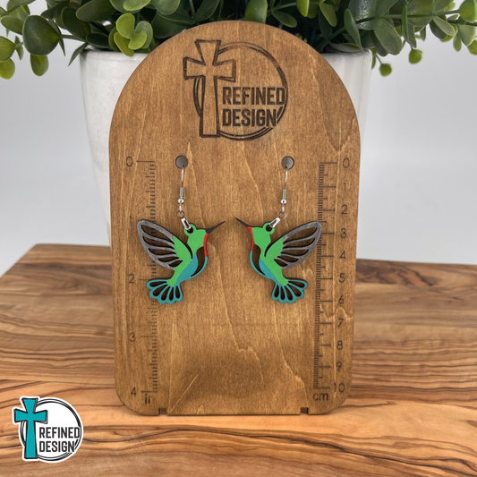Jewelwing Hummingbird Earrings