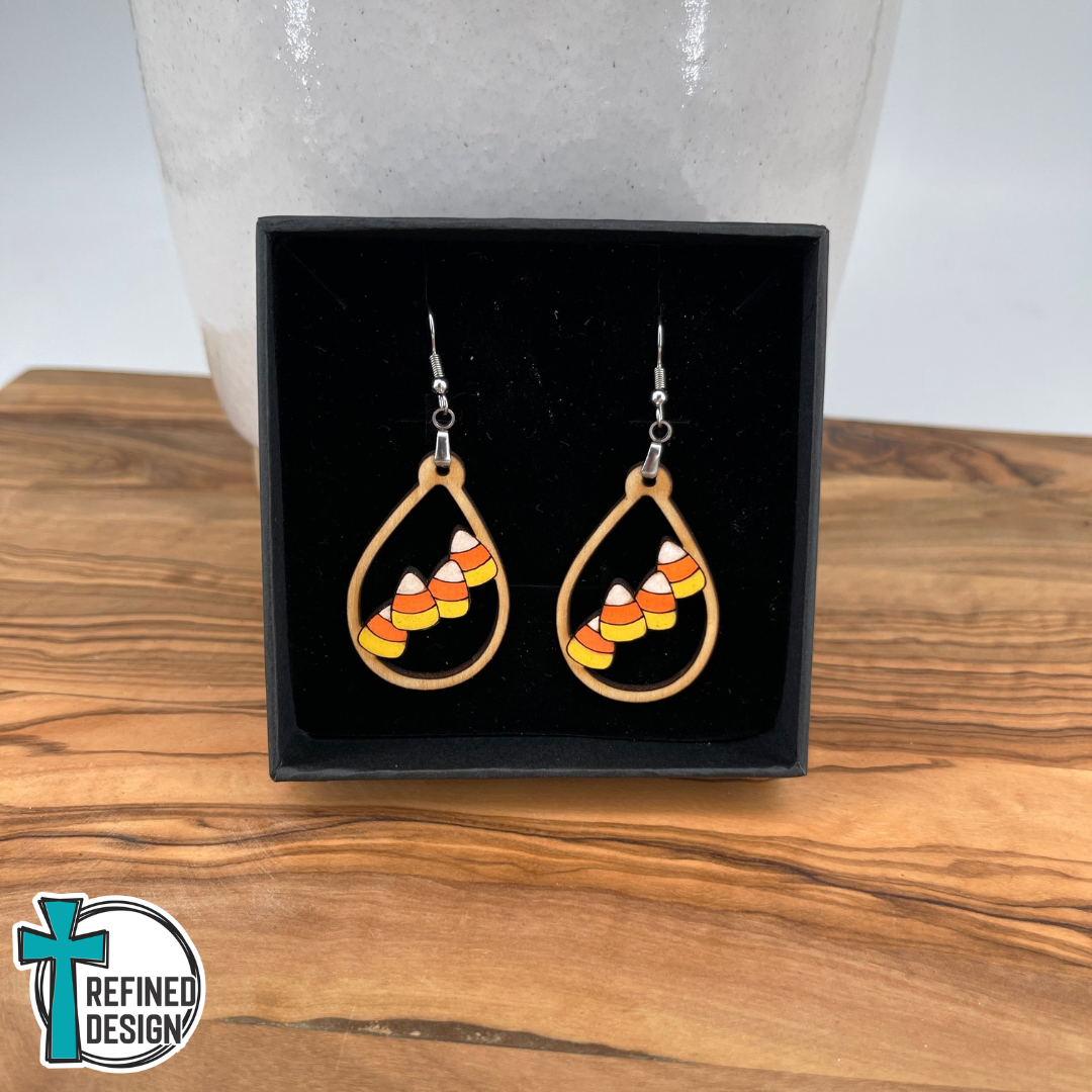 Candy Corn Kisses Earrings