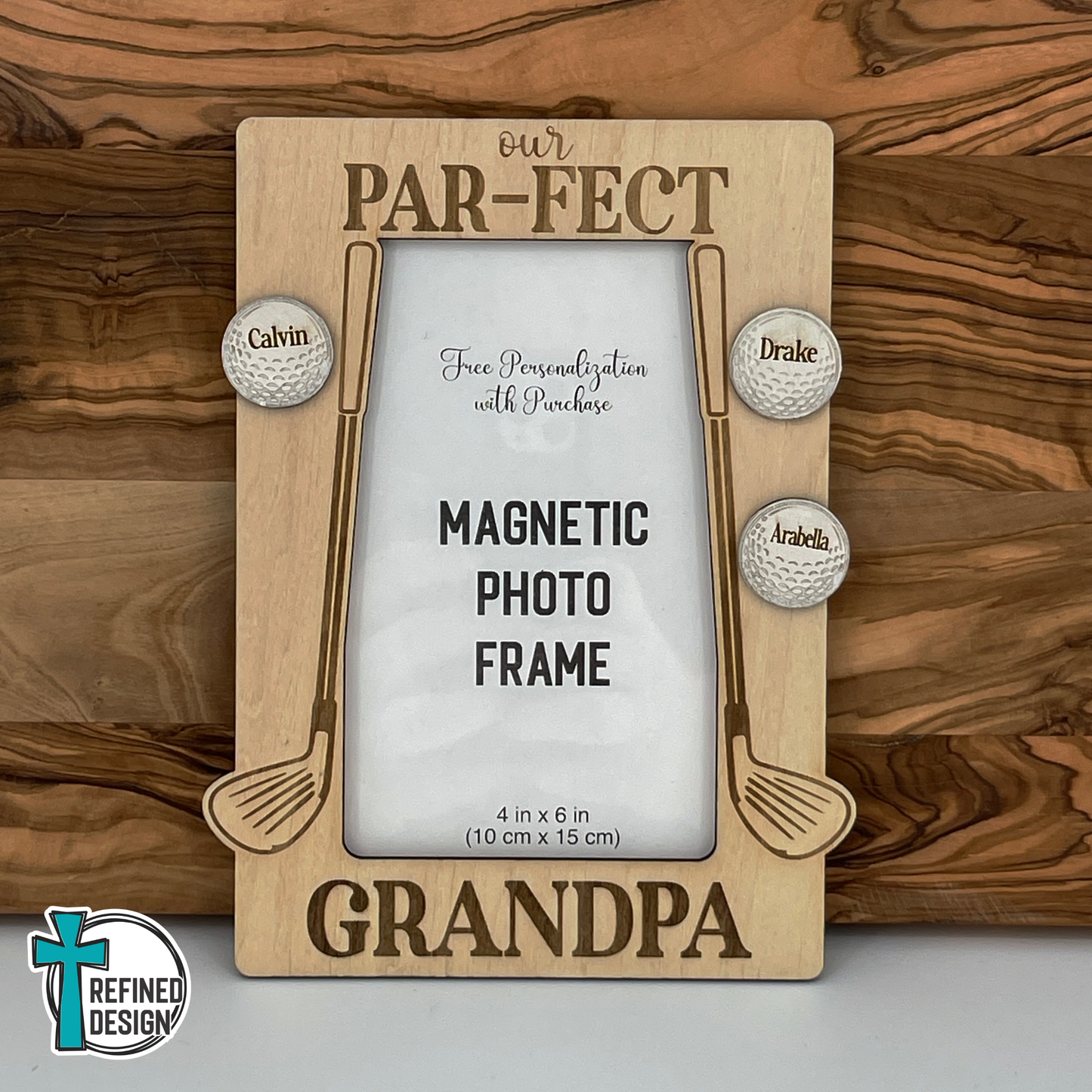 Par-Fect Shot Personalized Magnetic Photo Frame