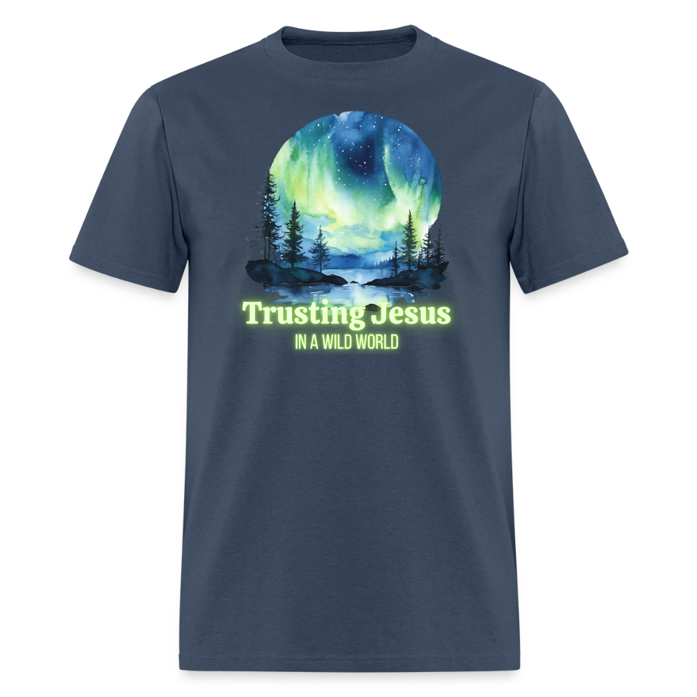 Trusting Jesus In A Wild World -  blue dusk