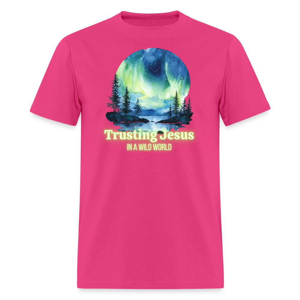 Trusting Jesus In A Wild World - fuchsia