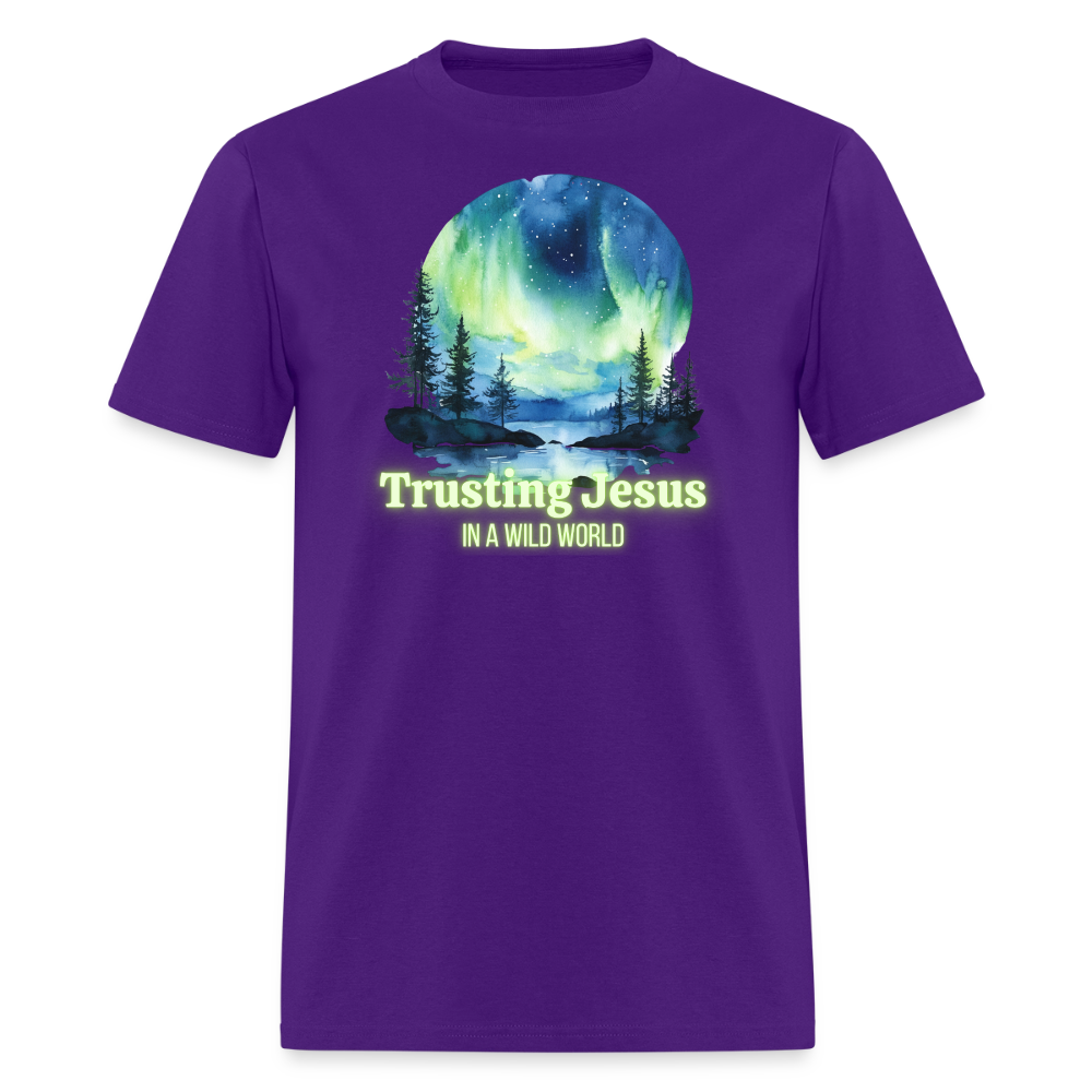 Trusting Jesus In A Wild World - purple