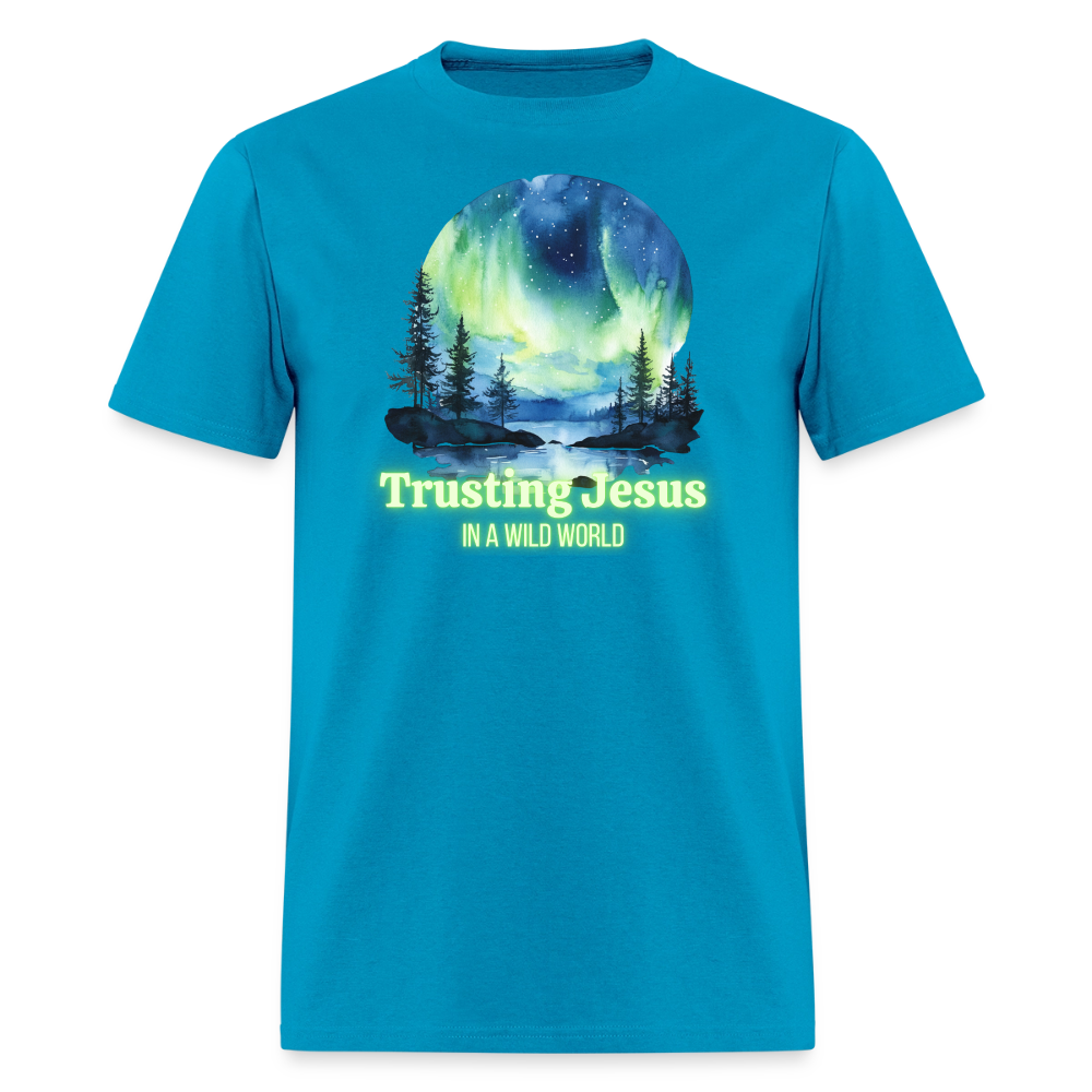 Trusting Jesus In A Wild World - turquoise