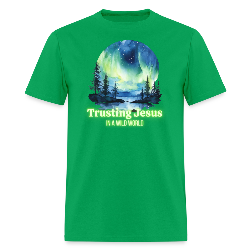 Trusting Jesus In A Wild World - bright green