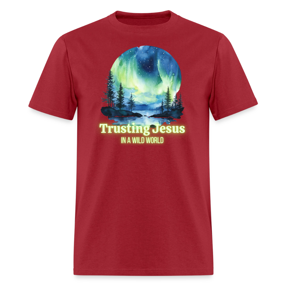 Trusting Jesus In A Wild World - true red