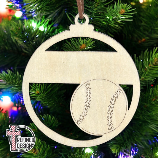 Personalized Sports Laser Cut Ornament