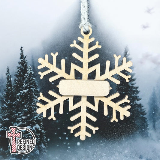 Personalized Snowflake Ornament