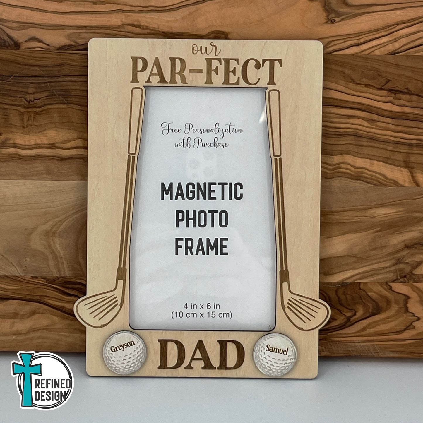 Par-Fect Shot Personalized Magnetic Photo Frame