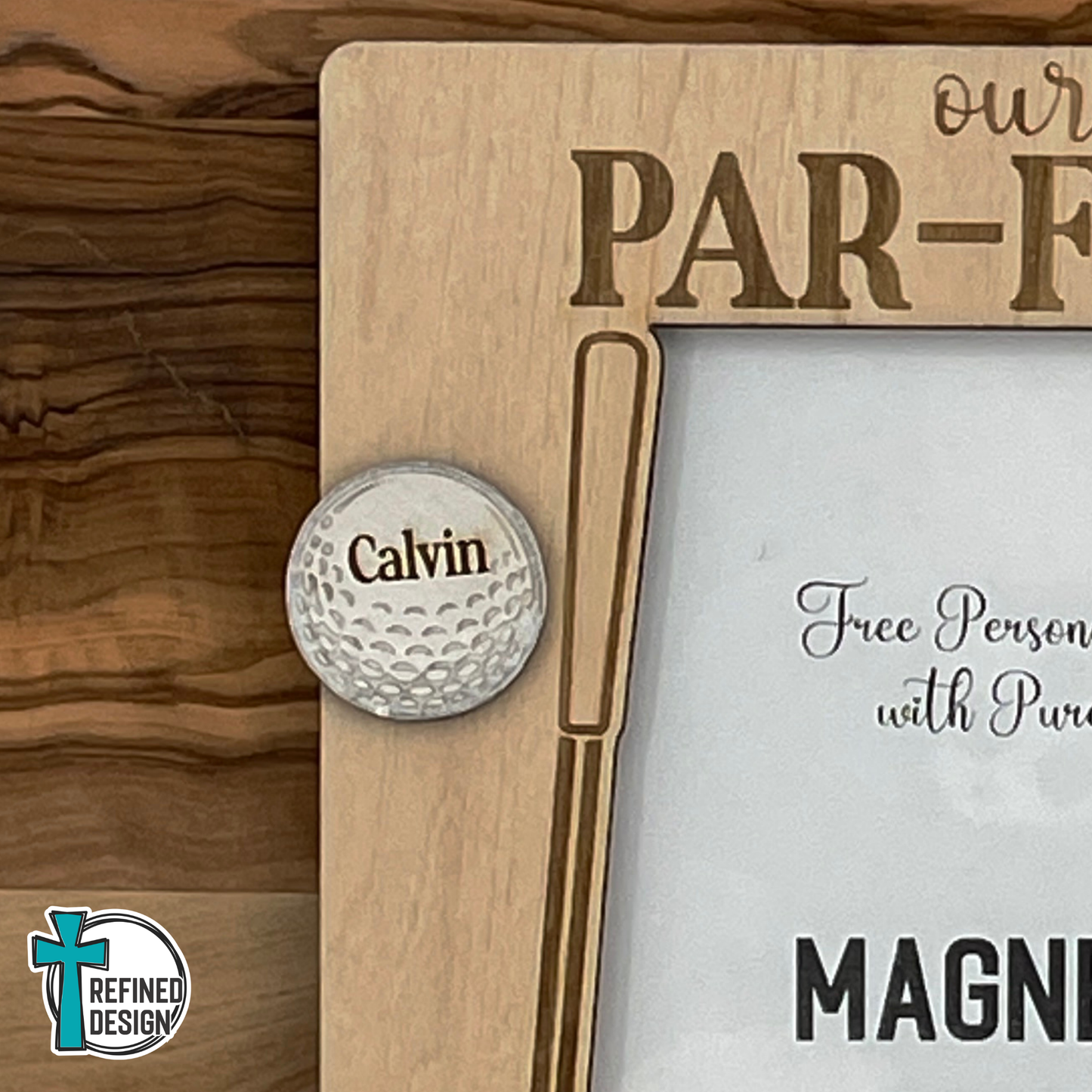 Par-Fect Shot Personalized Magnetic Photo Frame