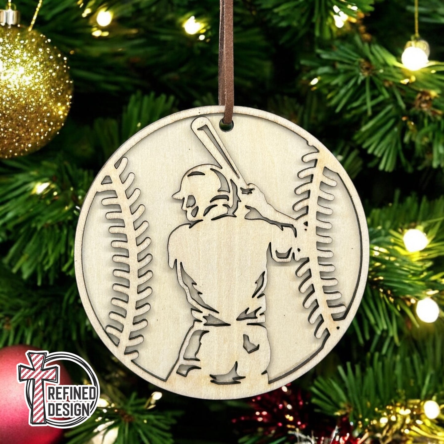 Personalized Baseball Player Ornament