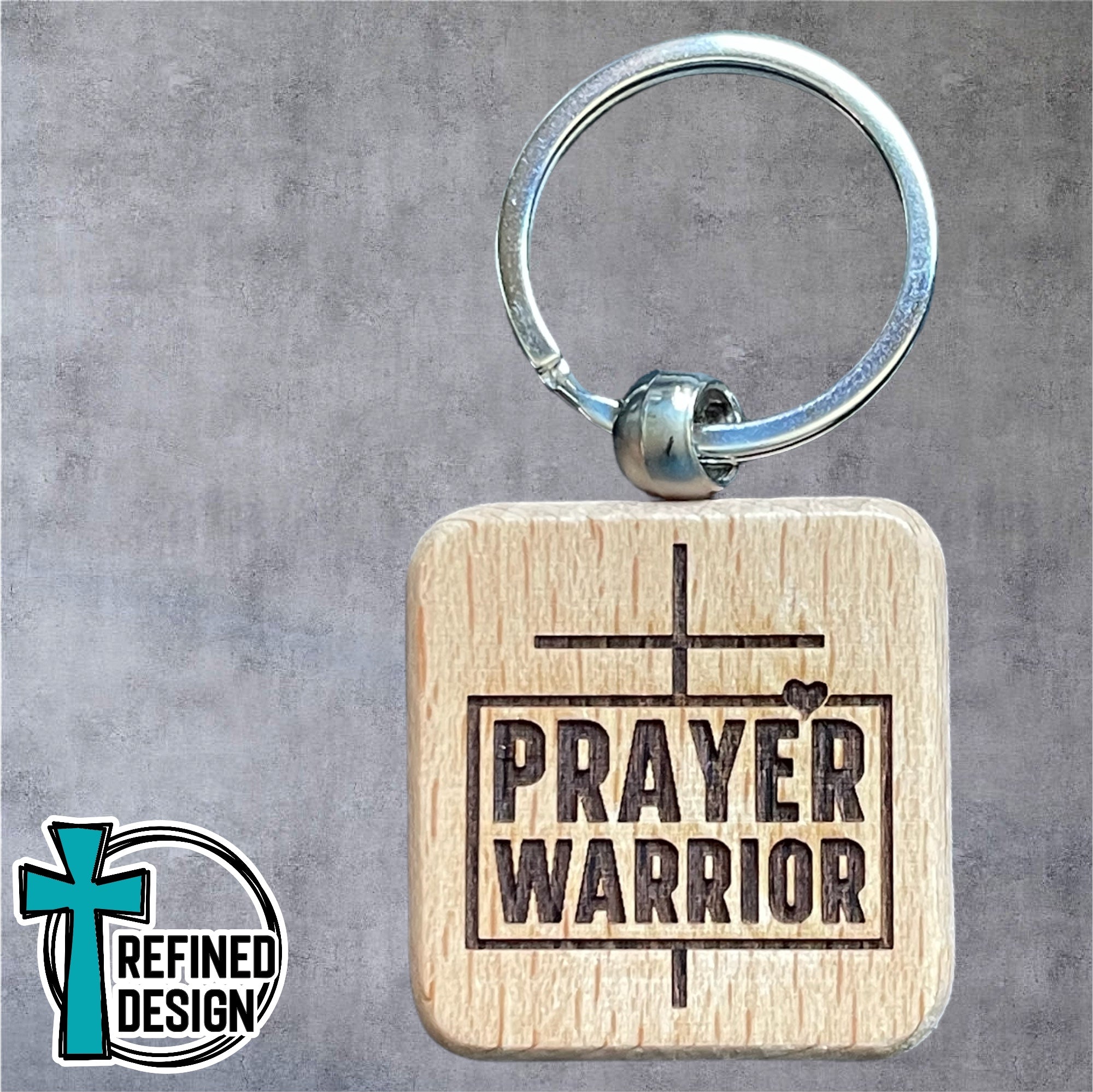 “Prayer Warrior” Keychain – Refined Design
