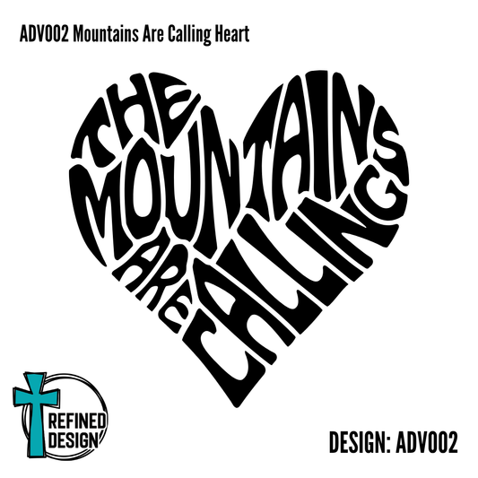 ADV002 Mountains Are Calling Heart