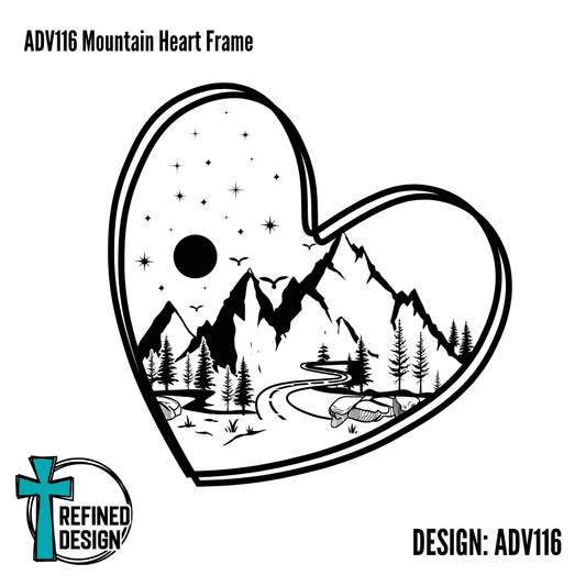 ADV116 Mountain Heart Frame