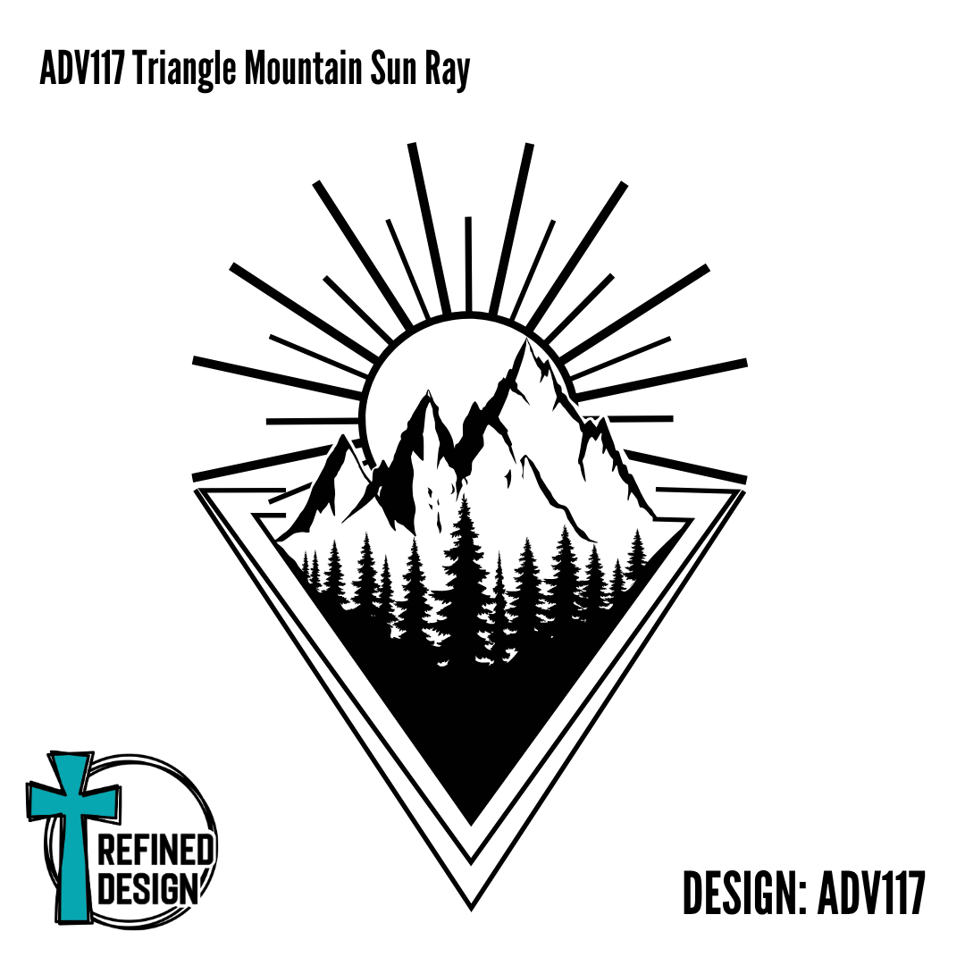 ADV117 Triangle Mountain Sun Ray