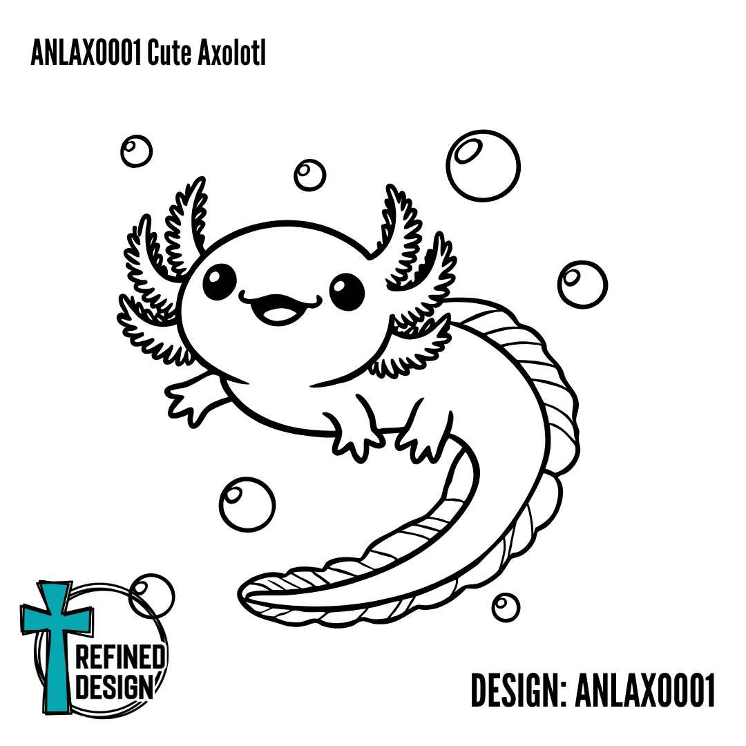 ANLAXO001 Cute Axolotl