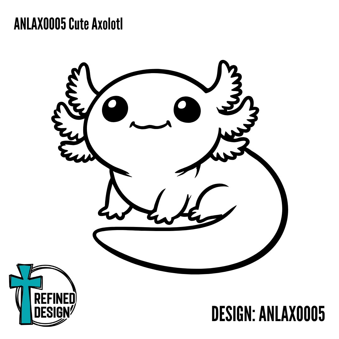 ANLAXO005 Cute Axolotl