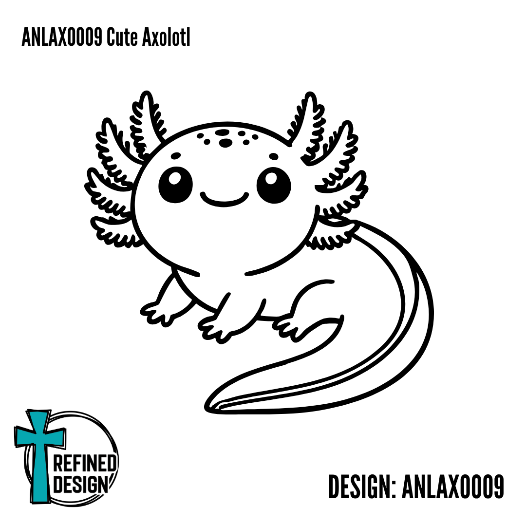 ANLAXO009 Cute Axolotl