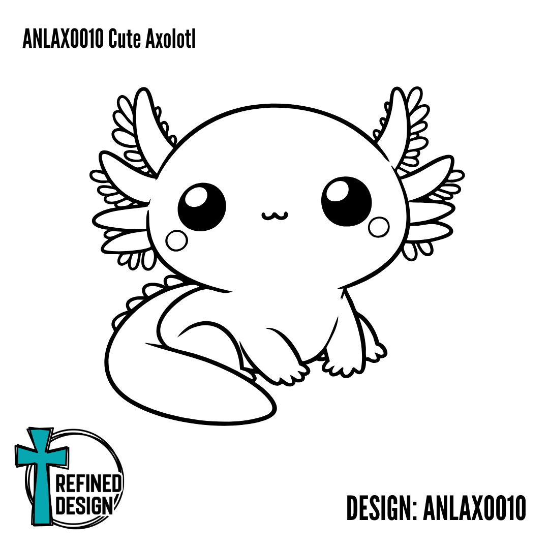 ANLAXO010 Cute Axolotl