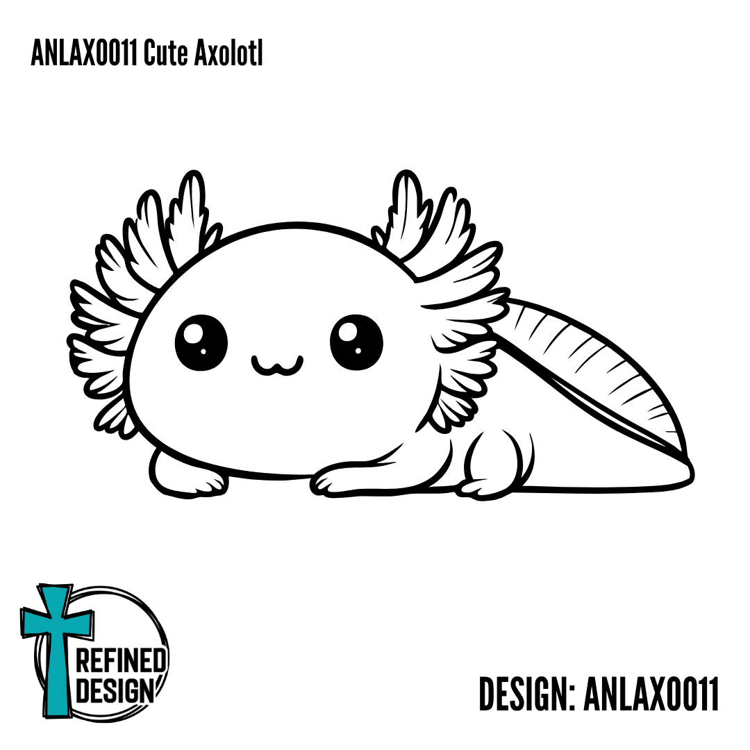 ANLAXO011 Cute Axolotl