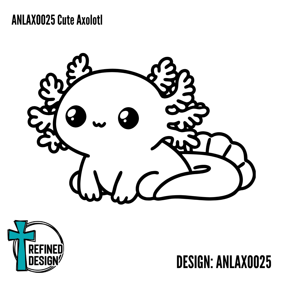 ANLAXO025 Cute Axolotl