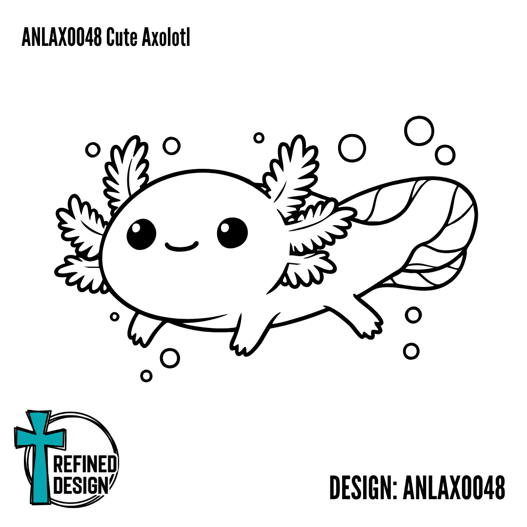 ANLAXO048 Cute Axolotl