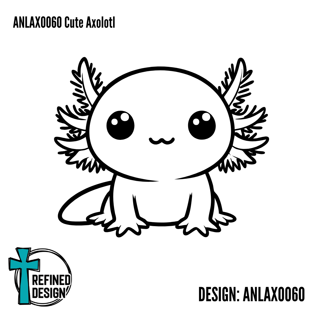 ANLAXO060 Cute Axolotl