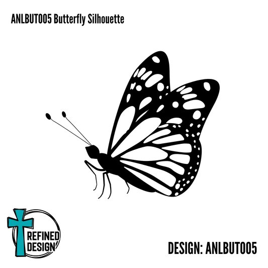 ANLBUT005 Butterfly Silhouette