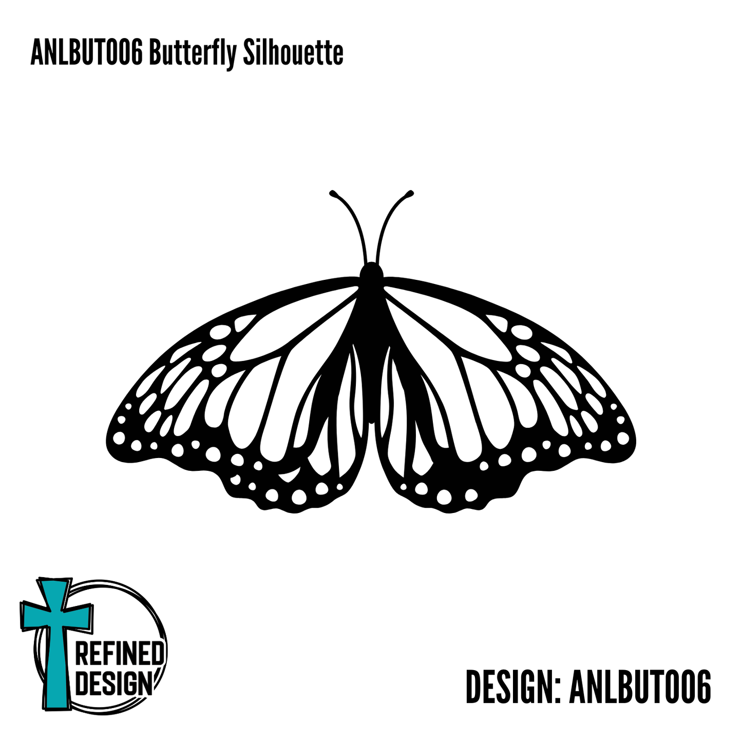ANLBUT006 Butterfly Silhouette