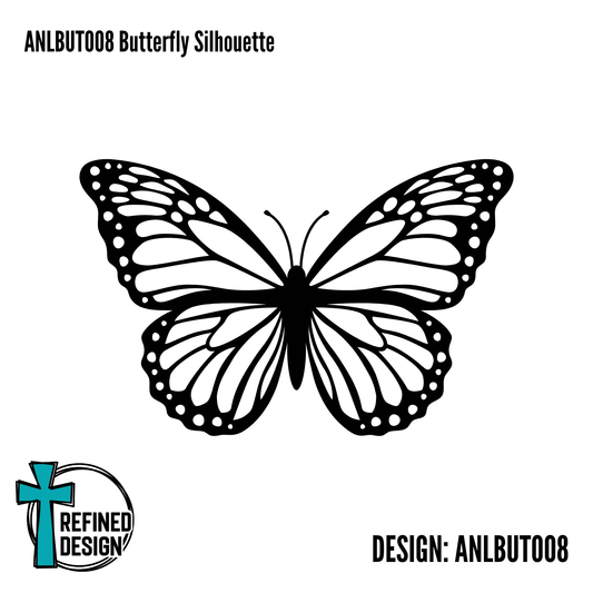 ANLBUT008 Butterfly Silhouette