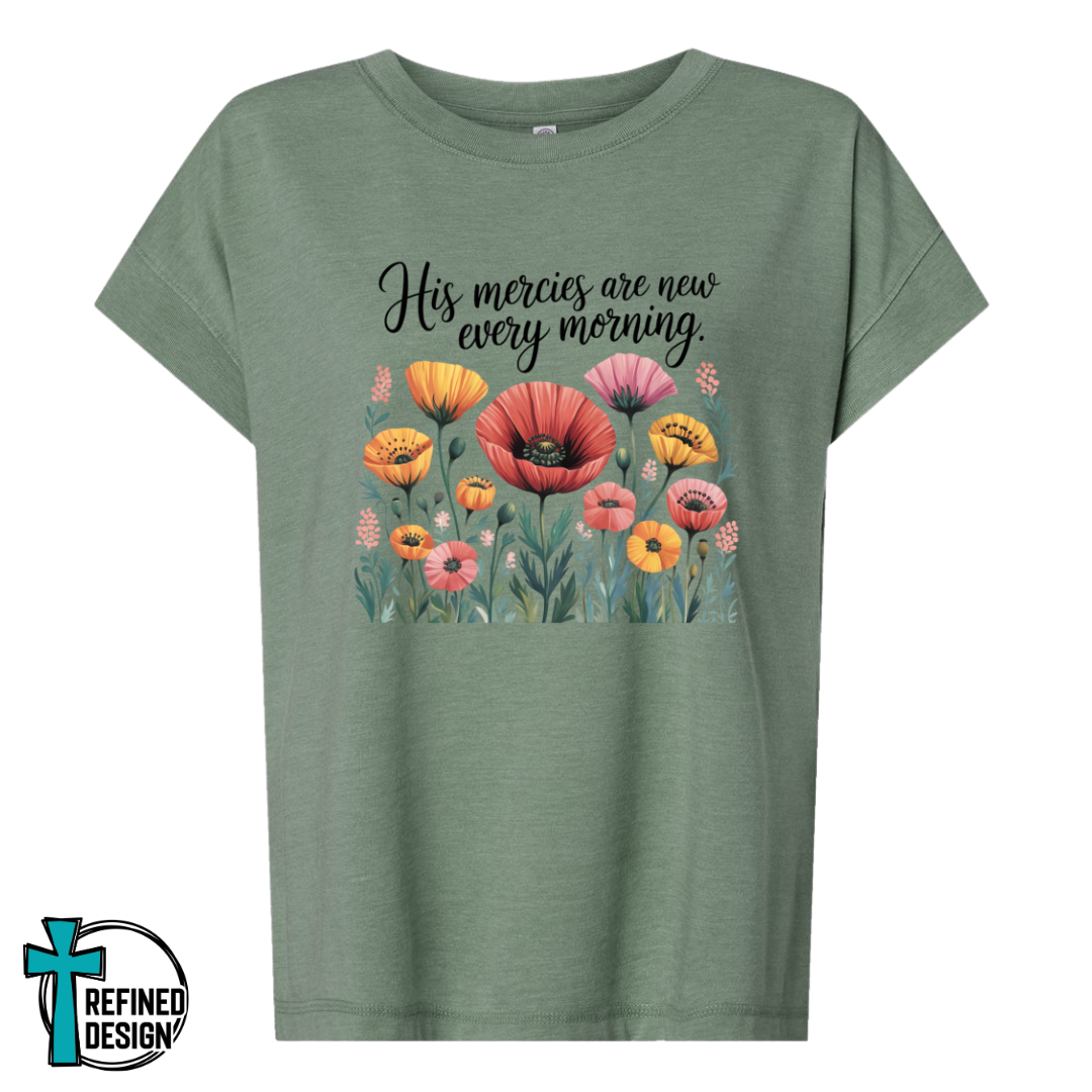 His Mercies Are New Every Morning – Vintage Washed Tee