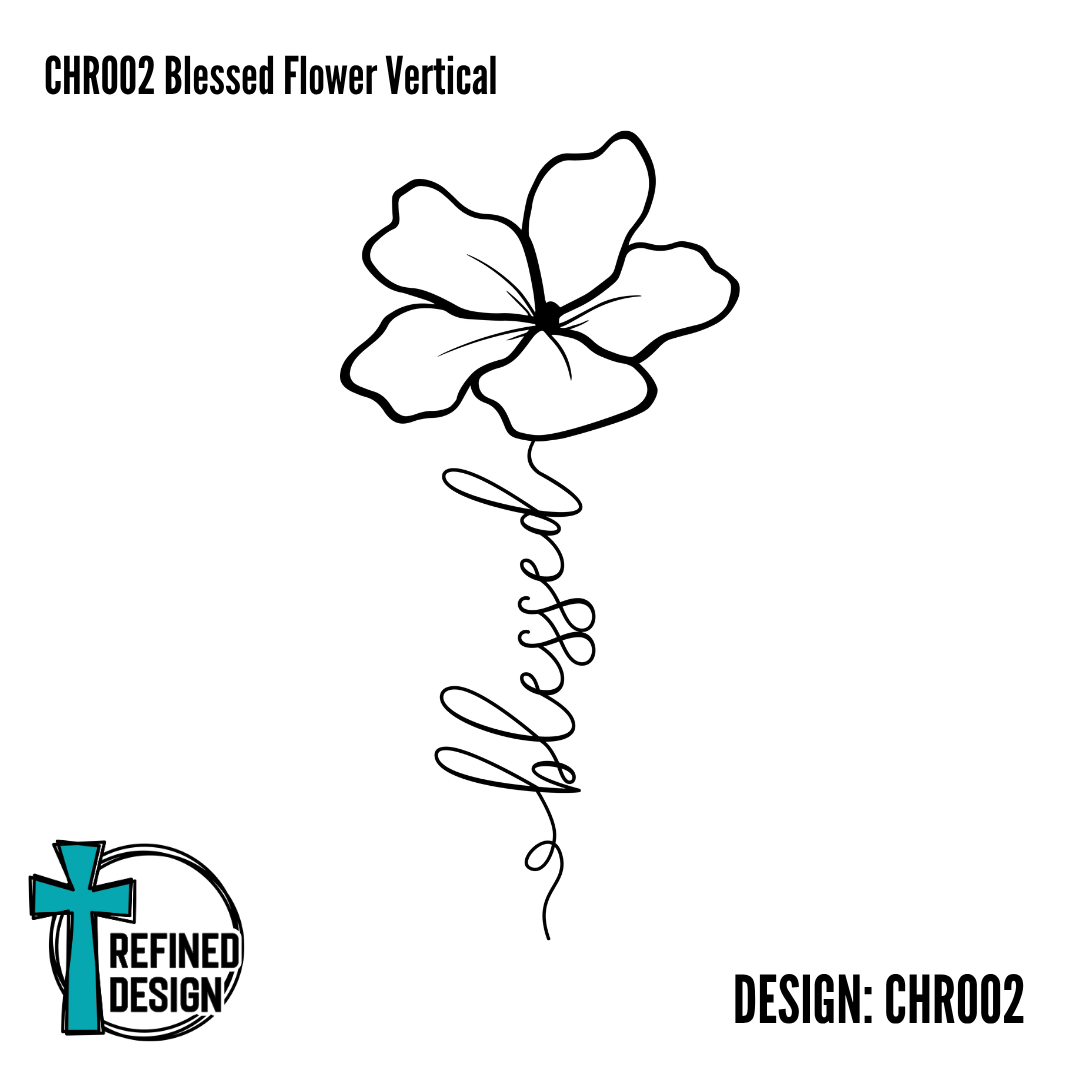 CHR002 Blessed Flower Vertical