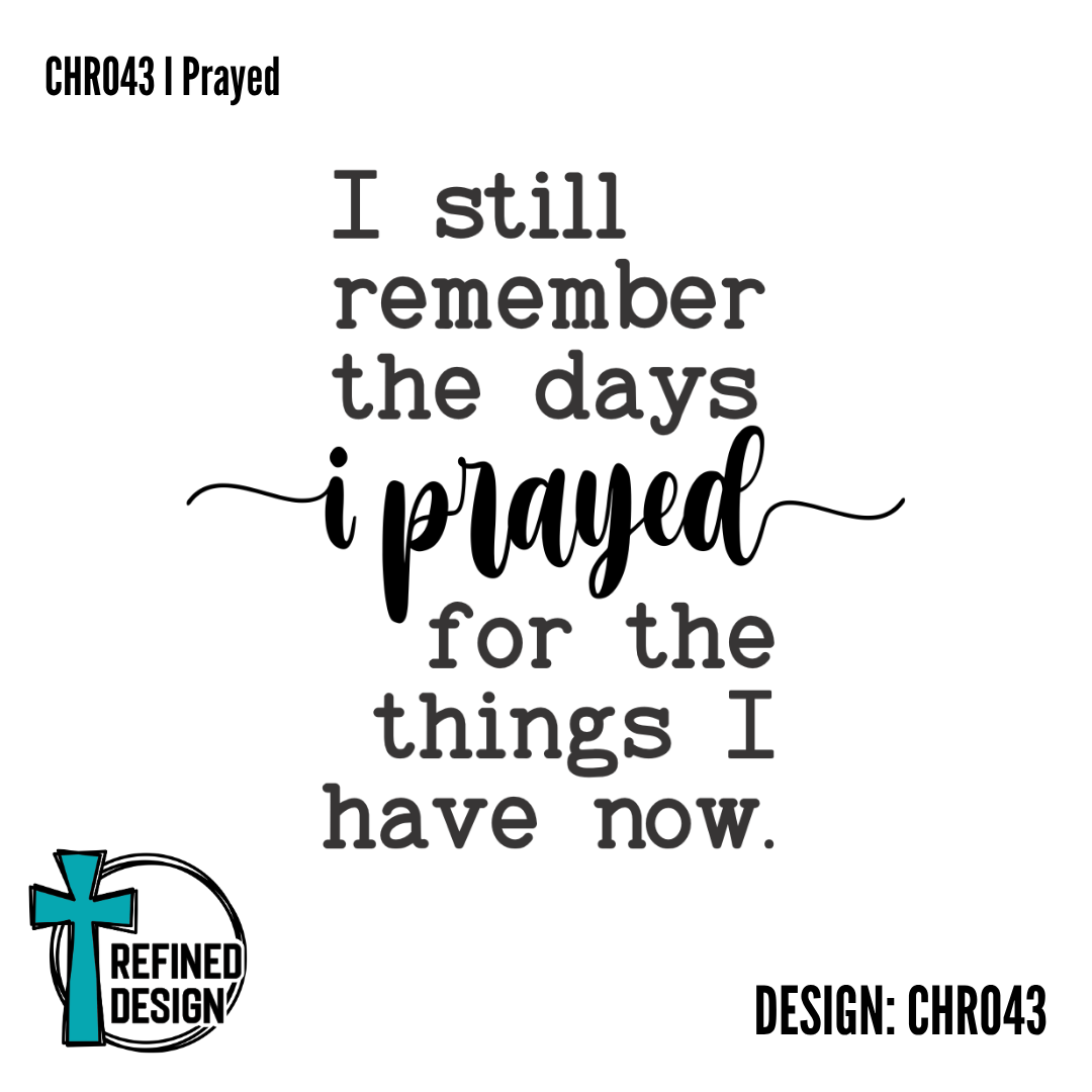 CHR043 I Prayed