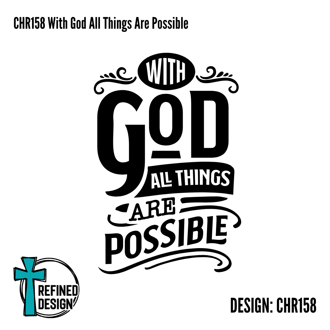 CHR158 With God All Things Are Possible
