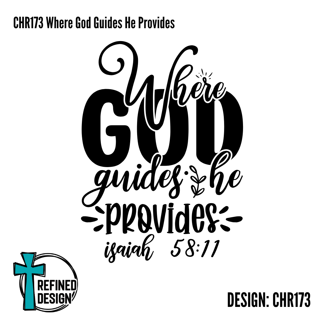 CHR173 Where God Guides He Provides