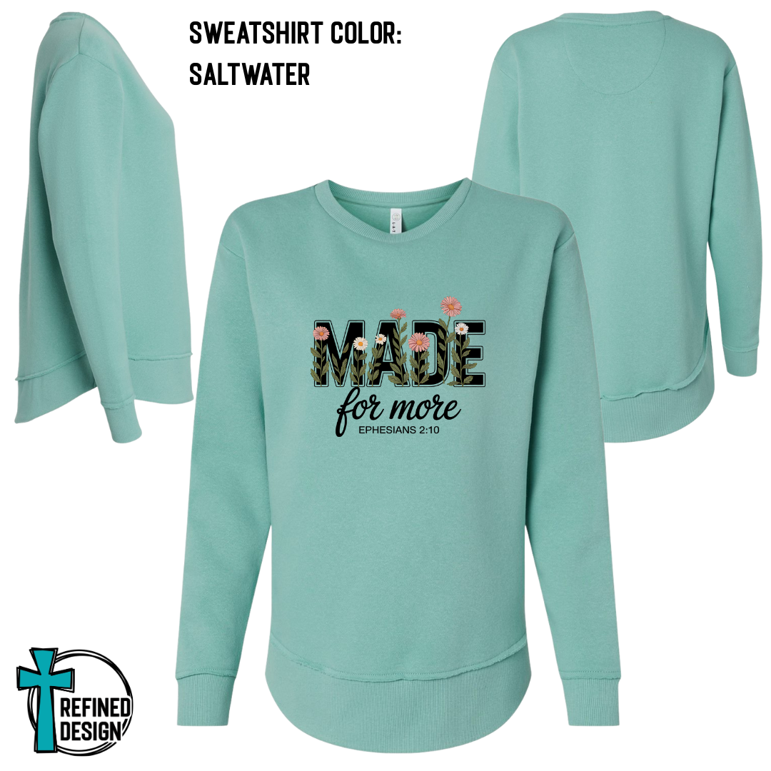 Made for More – Ephesians 2:10 Cozy Sweatshirt