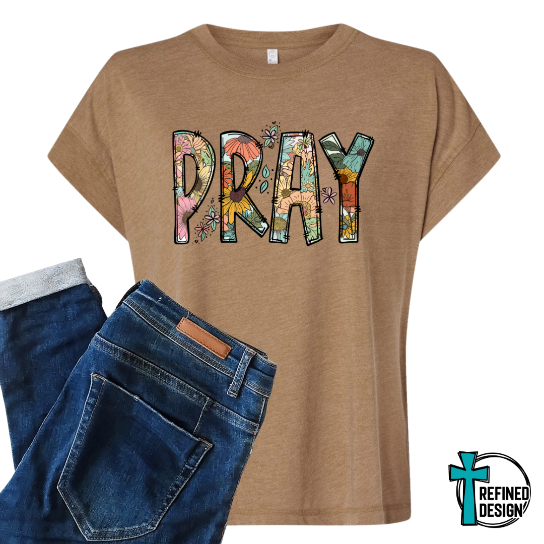 Pray Floral Faith Tee