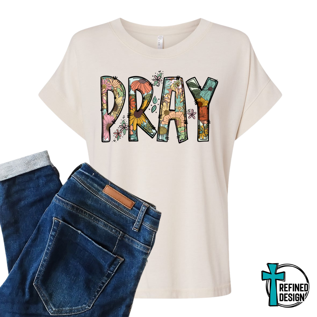 Pray Floral Faith Tee
