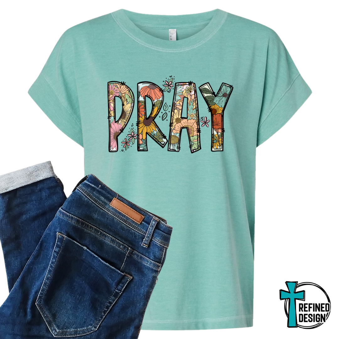 Pray Floral Faith Tee