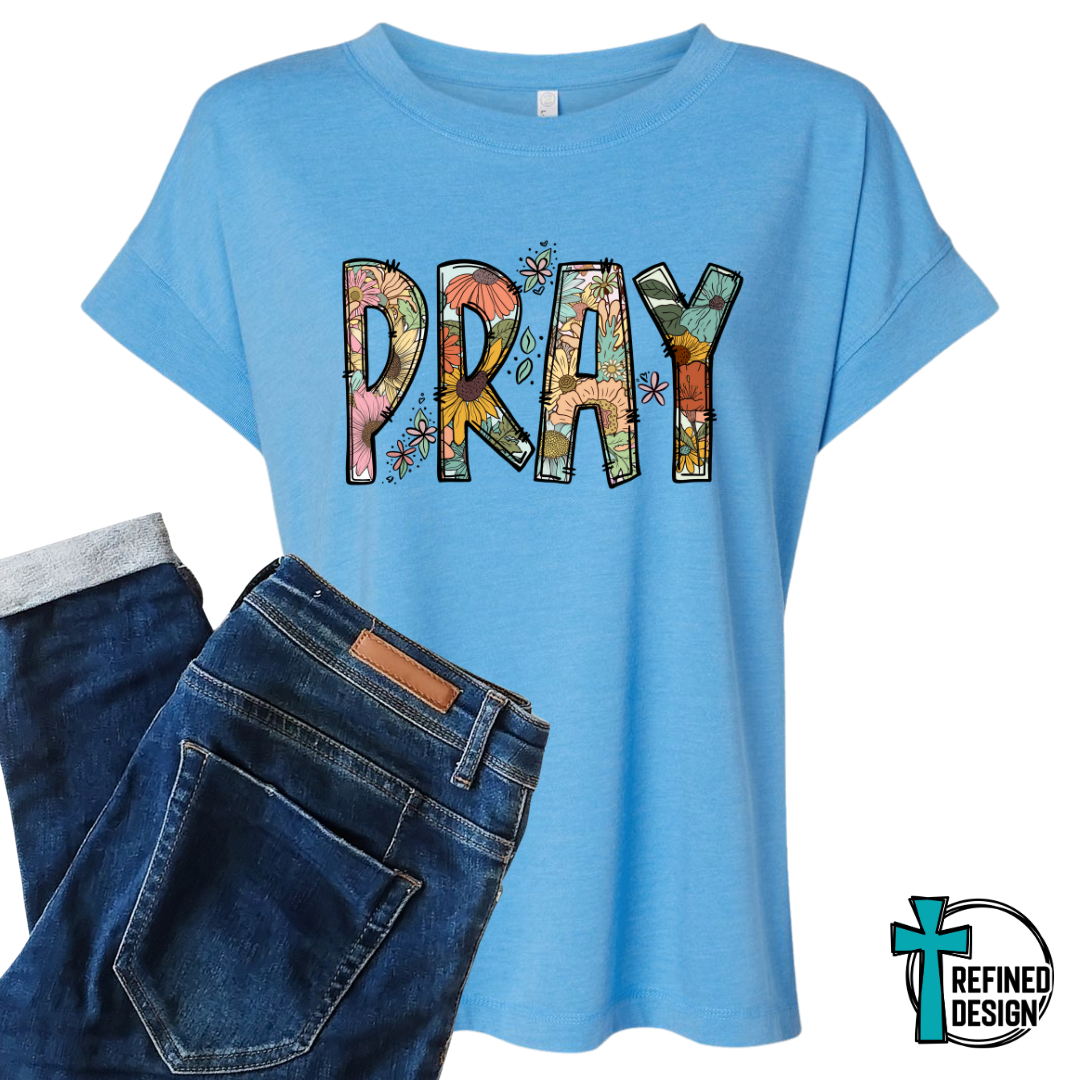 Pray Floral Faith Tee
